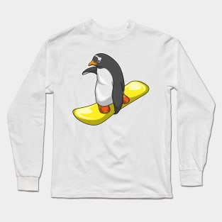 Penguin Snowboard Winter sports Long Sleeve T-Shirt